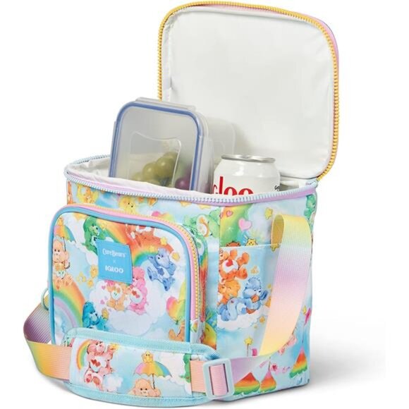 Retro 90s Lunch Coolers, Insulated Lunch Bag, Square Lunch Box Cooler Adjustable - Picture 5 of 7